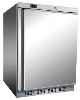 Tiefkühlschrank Edelstahl, 200 Liter, 600 x 600 x 850mm, -10°C/-22°C