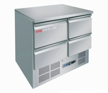 Kühltisch KTM 204, 4 Schubladen, 903 x 700 x 875 mm