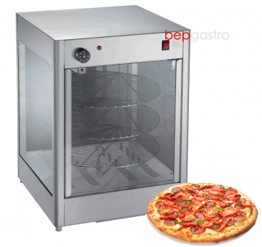 Pizzavitrine 450 x 450 x 610 mm, 450 W, 3 Etagen