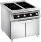 Preview: Induktionsherd 4 Kochzonen 4x 5KW Profi Standgerät 400V Gastronomie