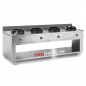 Preview: 2400 x 700 x 850 mm, (22x4) 88 kW, Allgas-Herd Chinaherd,
