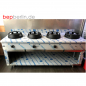 Preview: 2400 x 850 x 850 mm, (16x5) 80 kW, Allgas-Herd Chinaherd,