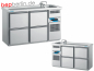 Preview: Biertheke, 4 Schubladen, 1550 x 700 x 980 mm