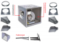 Preview: 4.000 m³/h, Airbox  Abluftmotor, doppelwandig, 600 x 600 x 600 mm