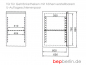 Preview: CHROMOnorm Biertheke, 2 Türen, 2 Schubladen, 2100 x 700 x 980 mm, Becken links od. rechts