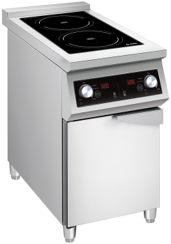 Induktionsherd 2 Kochzonen 2x 5 kW – Profi Standgerät 400V Gastronomie