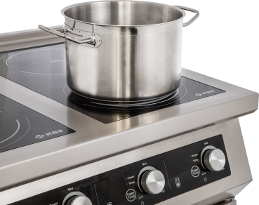 Preview: Induktionsherd 4 Kochzonen 4x 5KW Profi Standgerät 400V Gastronomie