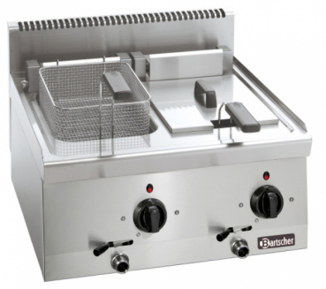 Bartscher Friteuse, elektro, 2 X 8 Liter 12,6 kW  400 V, 600 x 600 x 290 mm