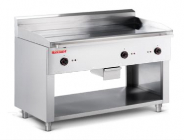 Teppanyaki - Hartverchrom Stahl,  12 kW,  1200 x 700 x 850 mm
