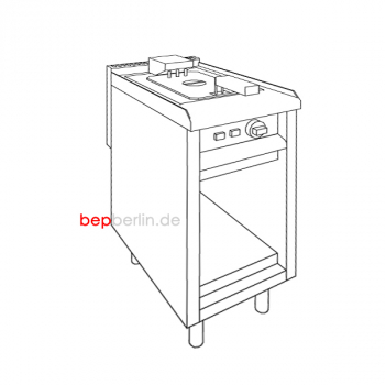EKU Fritteuse 400 x 850 x 850 mm 10 kW, 400V extra stark