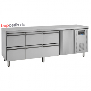 COOL-LINE-2230 x 700 x 860 mm, Kühltisch KTM 4 - 1T 6Z GN 1/1