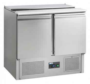 COOL-LINE Saladette SL9 900 x 700 x 877 mm, mit 2 Türen