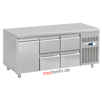 COOL-LINE Kühltisch 1795 x 700 x 850 mm,  1 Tür, 4 Schubladen 1/2, KT 1795 1T 4Z