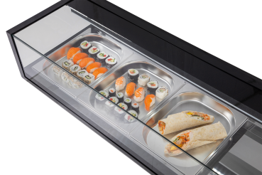 Preview: KBS Belegstation Sushi 1810 für 5x GN 1/2, Motor links