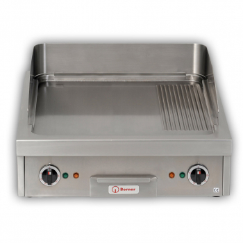 Bratplatte 600x600x200mm, 400V, 9,4 kW, 1/3 gerillt