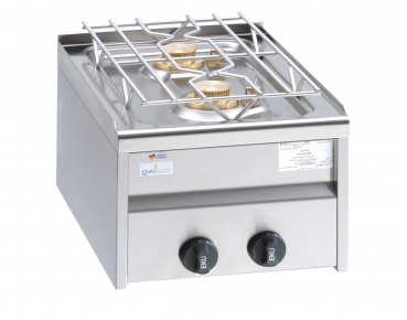 EKU 2-Flammen-Gaskocher, 400 x 600 x 300 mm, 11 kW Extra stark
