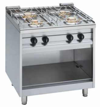 EKU Gasherd 4-Flammen, 800 x 650 x 850 mm 22kW