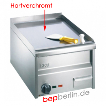 EKU Elektro Grillplatte hartverchromt 400 x 600 x 300 mm, 4,55 kW, 400 V