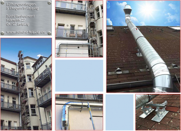 Lüftungsanlage in Leipzig, 5 Etagen