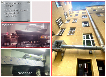 Lüftungsanlage in Berlin, 5 Etagen