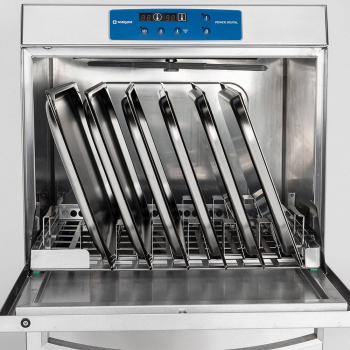 Spülmaschine Digital Power GN1/1, 400V,  mit Reinigerdosier-, Klarspül- und Ablaufpumpe