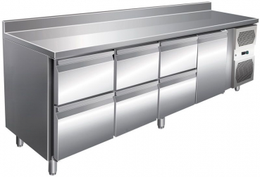 Kühltisch 2230 x 700 x 860 mm,-2°C/+8°C, Umluft