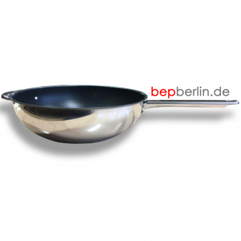 Wokpfanne-Inox Ø 36 cm, (Chảo chống dính)-Antihaftbeschichtung-für Induktion,Elektro und Gasherd.