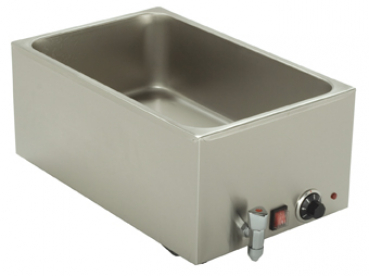 Bain Marie 338 x 540 x 248 mm mit Ablasshahn