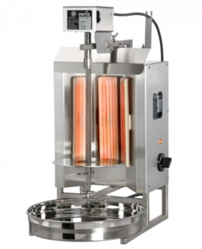 EH POTIS Elektro Gyrosgrillgerät , 330 x 420 mm,Volt 230, 3 kW , 7 kg Fleisch