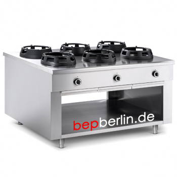 1500 x 1400 x 850 mm, (22x6) 132 kW, Allgas-Herd