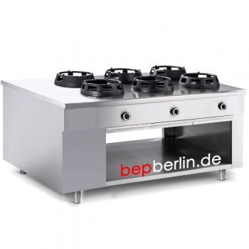 2000 x 1100 x 850 mm, (22x6) 132 kW, Allgas-Herd