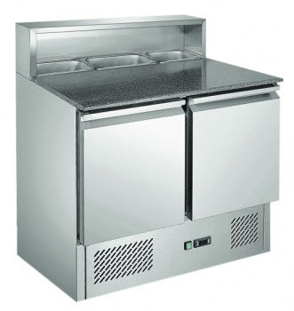 Pizzatisch-Saladette 900 x 700 x 1070 mm