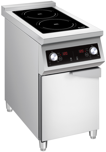 Induktionsherd 2 Kochzonen 2x 5 kW – Profi Standgerät 400V Gastronomie