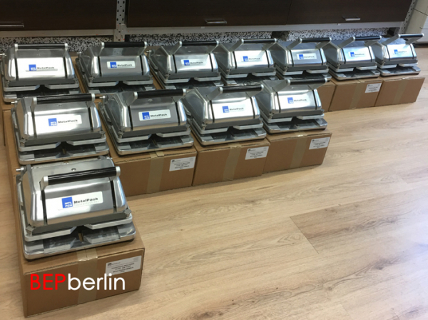 Siegelgerät für Menüschalen  Verpackungsgerät