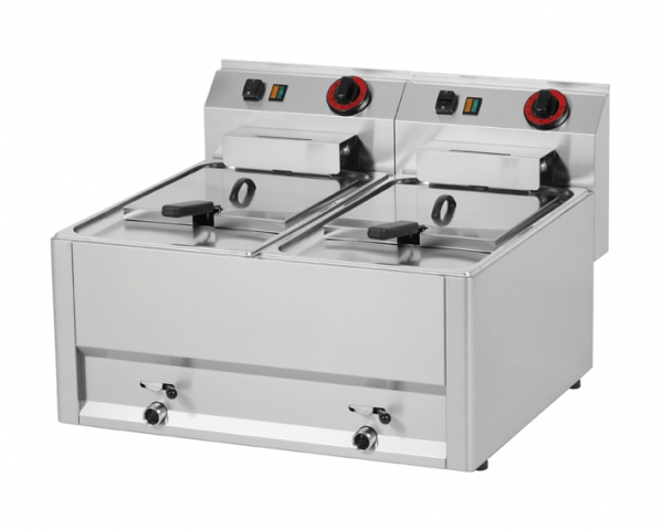 Elektro Friteuse, 2x8 Liter, 2x6 kW, 400 V