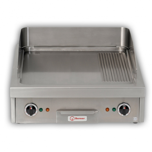 Bratplatte 600x600x200mm, 400V, 9,4 kW, 1/3 gerillt