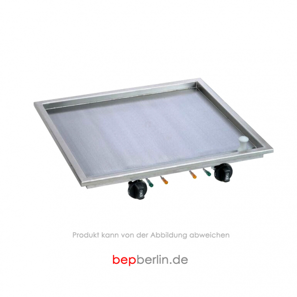 EKU Elektro Grillplatte Einbau, Hartverschromt, 650 x 600 mm, 7,15 kW, 400 V