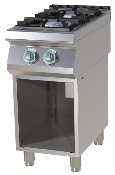 Gaskochherd, 2 Brenner, 400 x 730 x 900 mm, 12 kW