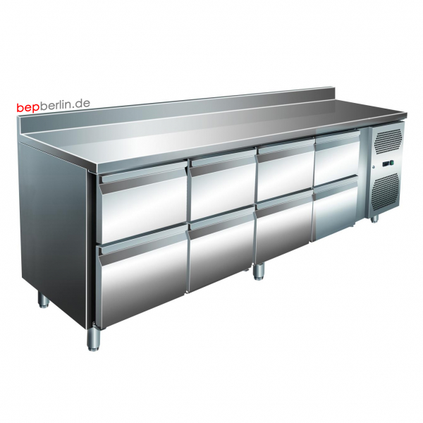 Kühltisch 2230 x 600 x 860 mm,-2°C/+8°C, Umluft