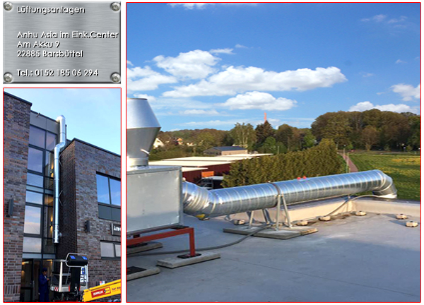 Lüftungsanlage in Barsbüttel, 3 Etagen