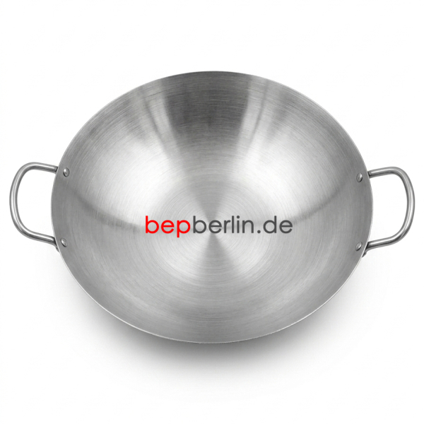 Wokpfanne-Thép Trắng Chống Gỉ-Edelstahl-Ø 51 cm nur für Gasherde