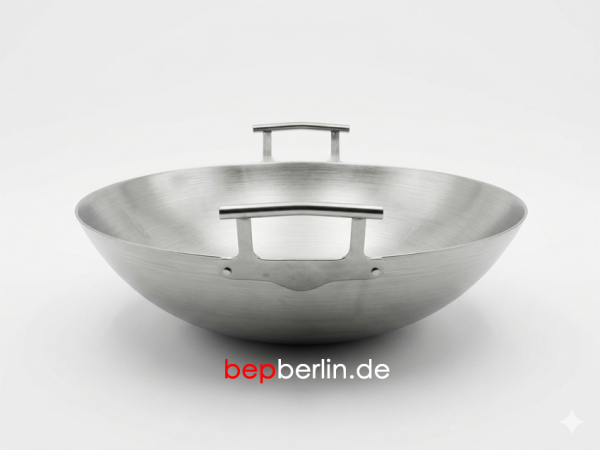 Wokpfanne-Thép Trắng Chống Gỉ-Edelstahl-Ø 51 cm nur für Gasherde