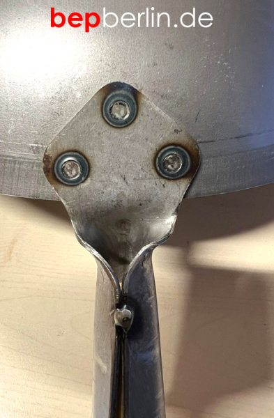 Wokpfanne Ø 36 cm Stahl für Induktion ,  10,5 cm Tief