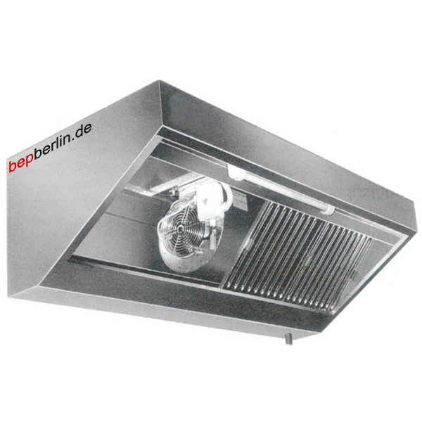 Abzugshaube 2000 x 1100 x 450 mm, mit Motor