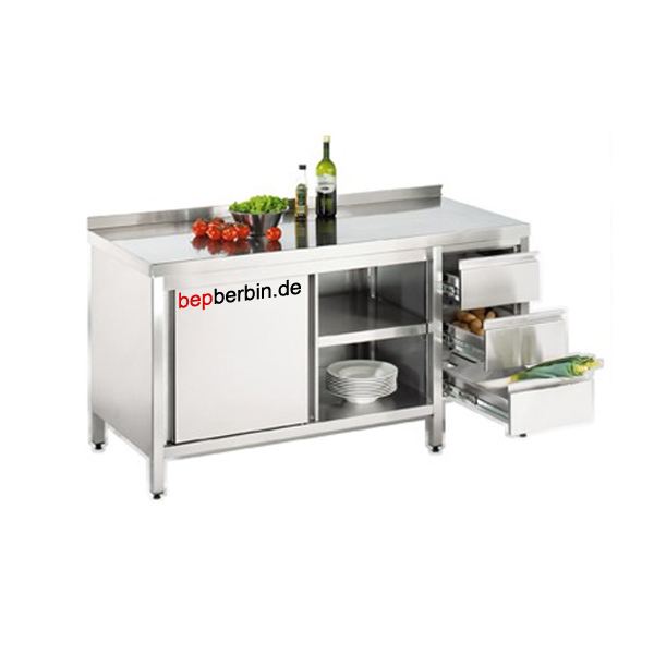Arbeitsschrank mit Schubladenblock, 1700 x 600 x 850 mm
