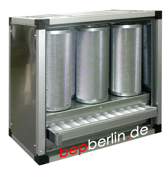 Einwandig-Aktivkohlepatronen-Modul ohne Motor 2500 m3/h