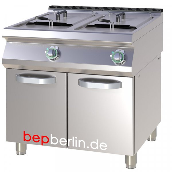 Fritteuse,Elektro 800 x 730 x 900 mm, 2x13 Liter, 19,8 kW