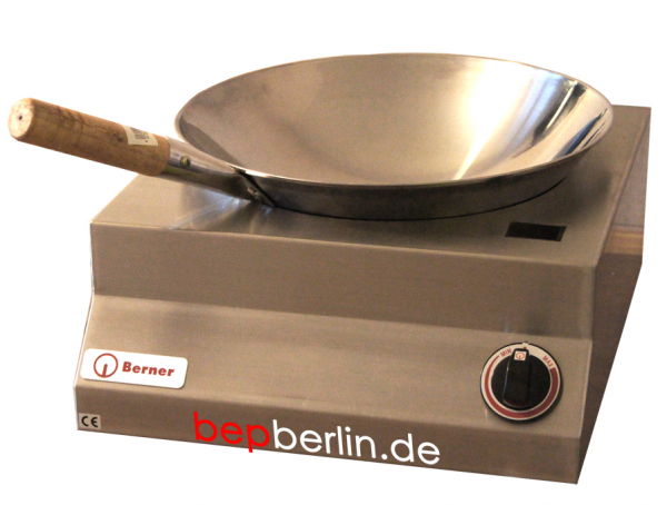 Wokpfanne- Sắt / Stahl Ø 38 cm, für Induktion & Gasherd, 10 cm Tief