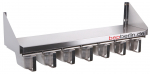 Gewürzregal, 1000 x 200 x 30 mm, für  GN 1/6 mit Gewürzboxen
