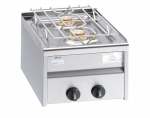EKU 2-Flammen-Gaskocher, 400 x 600 x 300 mm, 11 kW Extra stark